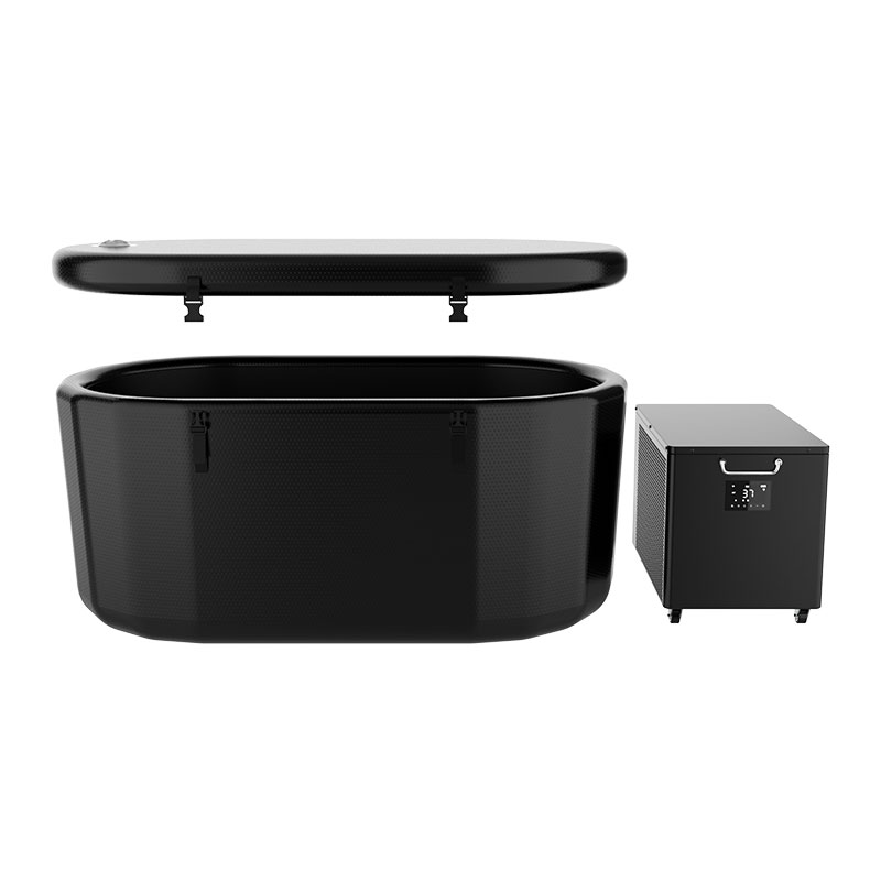 Tub plunge fuar inséidte le chiller uisce